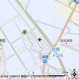 滋賀県東近江市湯屋町1352-8周辺の地図
