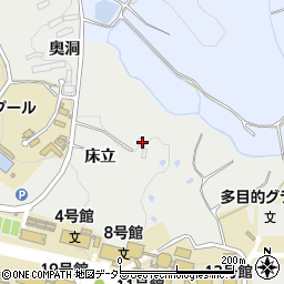 愛知県豊田市貝津町床立93周辺の地図