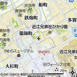 滋賀県近江八幡市大工町549周辺の地図