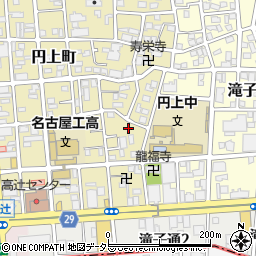 愛知県名古屋市昭和区円上町21-6周辺の地図