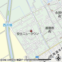 滋賀県近江八幡市安土町常楽寺1070-15周辺の地図