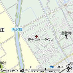 滋賀県近江八幡市安土町常楽寺1070-25周辺の地図