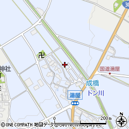 滋賀県東近江市湯屋町1352周辺の地図