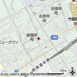 滋賀県近江八幡市安土町常楽寺895周辺の地図