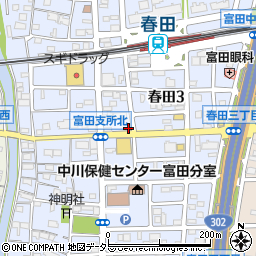 ＳＳＳ進学教室春田教室周辺の地図