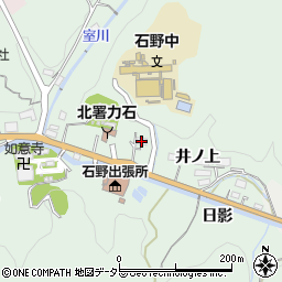 愛知県豊田市力石町井ノ上周辺の地図