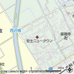 滋賀県近江八幡市安土町常楽寺1070-24周辺の地図