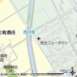 滋賀県近江八幡市安土町常楽寺940-4周辺の地図