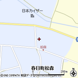兵庫県丹波市春日町松森122周辺の地図