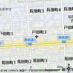 愛知県名古屋市昭和区戸田町3丁目20周辺の地図