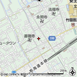 滋賀県近江八幡市安土町常楽寺888周辺の地図