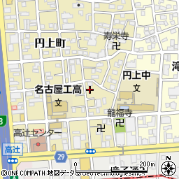 愛知県名古屋市昭和区円上町21-29周辺の地図