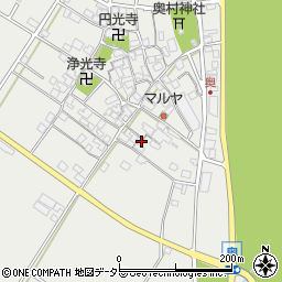 滋賀県東近江市五個荘奥町454周辺の地図
