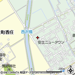 滋賀県近江八幡市安土町常楽寺940-3周辺の地図