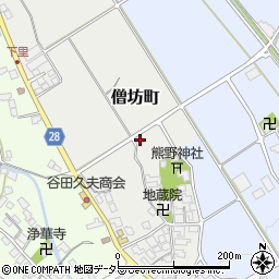 滋賀県東近江市僧坊町379周辺の地図