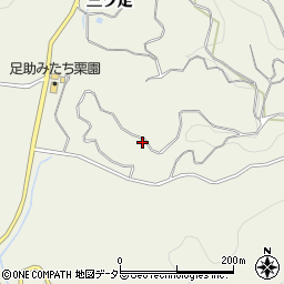 愛知県豊田市井ノ口町三ツ足周辺の地図