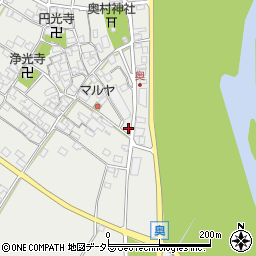 滋賀県東近江市五個荘奥町353周辺の地図