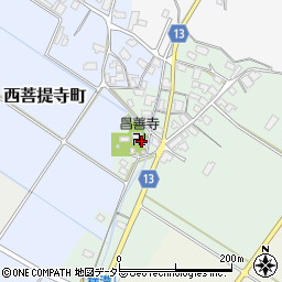 滋賀県東近江市南菩提寺町680周辺の地図