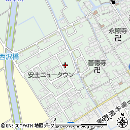 滋賀県近江八幡市安土町常楽寺1073-26周辺の地図
