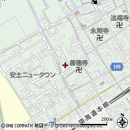 滋賀県近江八幡市安土町常楽寺988-3周辺の地図