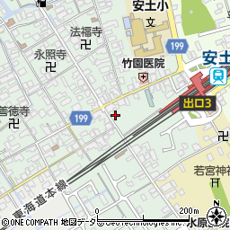 滋賀県近江八幡市安土町常楽寺610周辺の地図