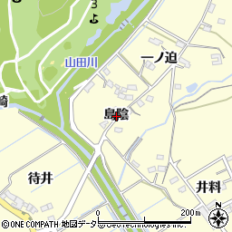 愛知県豊田市御船町島陰周辺の地図