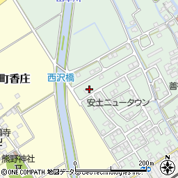 滋賀県近江八幡市安土町常楽寺940-2周辺の地図