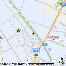 滋賀県東近江市湯屋町1351周辺の地図