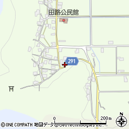 兵庫県丹波市柏原町田路492周辺の地図