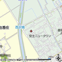 滋賀県近江八幡市安土町常楽寺940-1周辺の地図