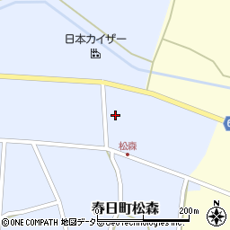 兵庫県丹波市春日町松森123周辺の地図
