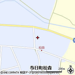 兵庫県丹波市春日町松森123周辺の地図