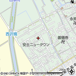 滋賀県近江八幡市安土町常楽寺1070-21周辺の地図