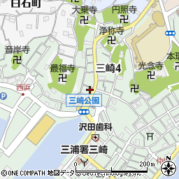 読売センター　三崎周辺の地図