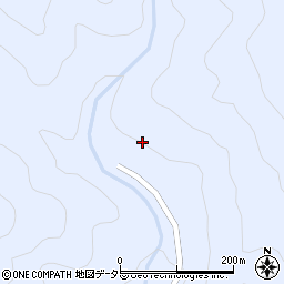 愛知県北設楽郡豊根村古真立上分地周辺の地図