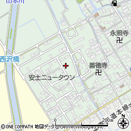 滋賀県近江八幡市安土町常楽寺1073-27周辺の地図