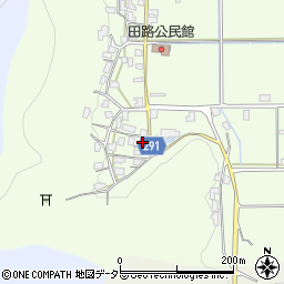兵庫県丹波市柏原町田路493周辺の地図