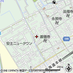 滋賀県近江八幡市安土町常楽寺1062-3周辺の地図