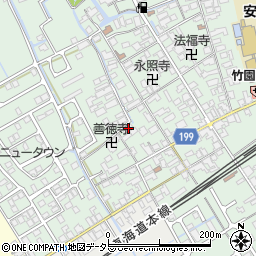 滋賀県近江八幡市安土町常楽寺897周辺の地図