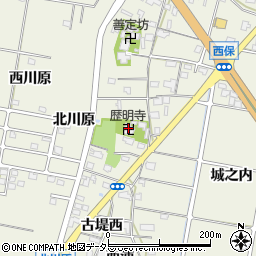 歴明寺周辺の地図