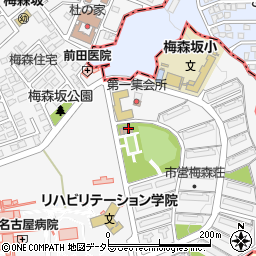 梅森坂コミュニティセンター周辺の地図