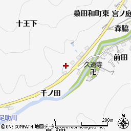 愛知県豊田市桑田和町（十王下）周辺の地図