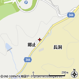 愛知県豊田市中金町郷止周辺の地図