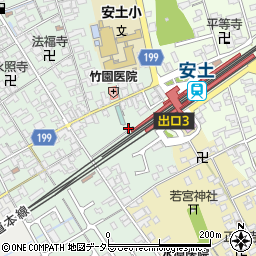滋賀県近江八幡市安土町常楽寺384周辺の地図