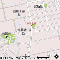 愛知県愛西市大井町浦田面541周辺の地図