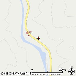 愛知県北設楽郡豊根村上黒川倉平周辺の地図