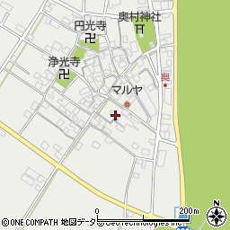 滋賀県東近江市五個荘奥町448周辺の地図