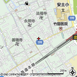 滋賀県近江八幡市安土町常楽寺832周辺の地図