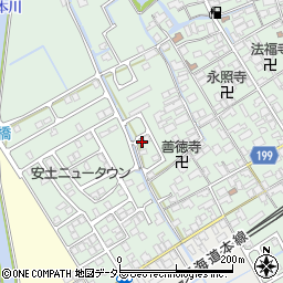 滋賀県近江八幡市安土町常楽寺1061-1周辺の地図