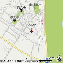 滋賀県東近江市五個荘奥町447周辺の地図